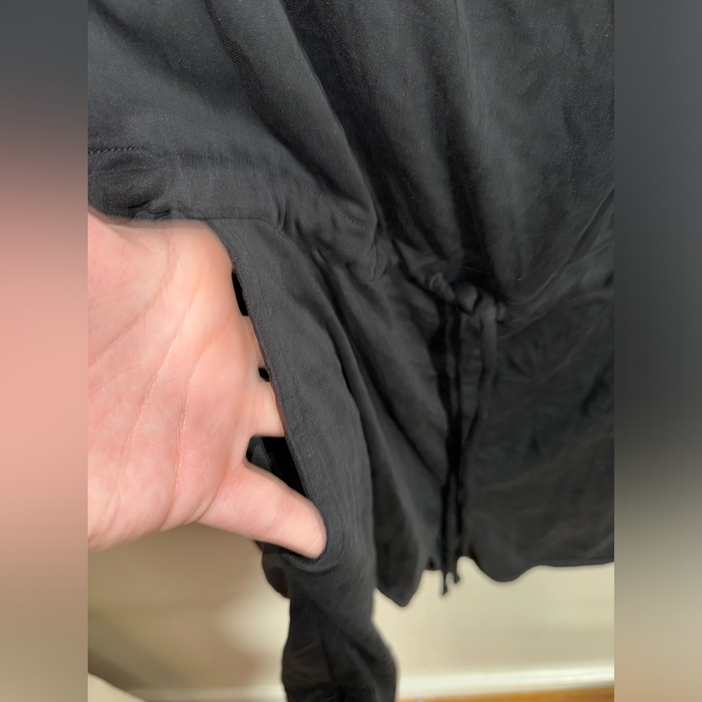 Fabletics Tess Short Solid Black Jumpsuit Sz Large - image 4